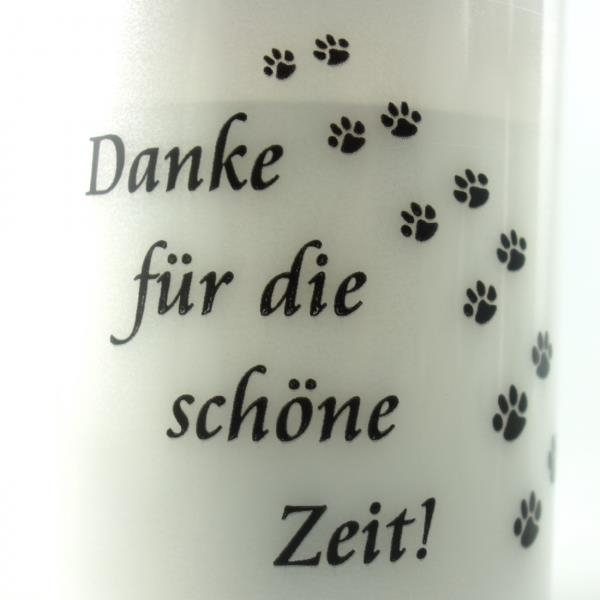 LED Grablicht Pfoten Danke für die schöne Zeit.