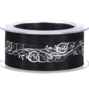 Trauerband schwarz silber 25 Meter