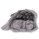 Hundefigur im Flügel liegend