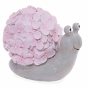 Schnecke mit Blüten Schneckenhaus