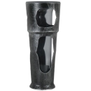 Grabvase aus Stahl mit Einsatz
