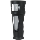 Schwarze Grab Blumenvase mit Einsatz