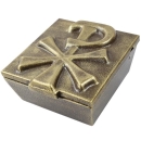 Stahl Weihwasserkessel mit Deckel