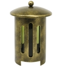 Runde Grablampe mit Deckel und Zylinder