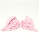 Engelpaar Baby rosa in Engelsflügeln