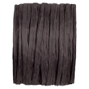 Raffia Band schwarz, Raffia Bastband 4 mm, 20 Meter