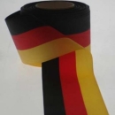 Trauerband Deutschland, schwarz rot gelb. 75mm, 2 Meter