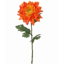 Chrysantheme Kunstblume orange. 76cm. 1 Stück