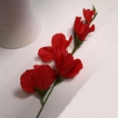 Kunstblume Gladiole, Seidenblume 6 Blüten 5 Stiele