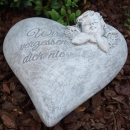Deko Herz Wir vergessen dich nie. 18 cm.