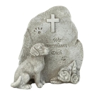Trauerstein für verstorbenen Hund