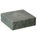 Steinsockel mit Bohrung, Anröchter Dolomit, Laternensockel