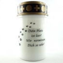 LED Grablicht Spruch mit Pfoten Dein Platz ist so leer.