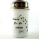 LED Grablicht Pfoten Danke für die schöne Zeit.