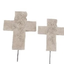 Poly Kreuz am Draht, Deko Kreuz zur Dekoration. 7x0,8x7cm