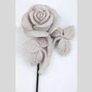 Deko Rose am Draht Stick, Trauerfloristik Rosen Zubehör