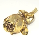 Rose knospig in der Farbe Gold, 12cm