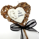 Teddy Herzstecker mit Schleife