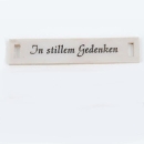 Platte In stillem Gedenken, 14 cm