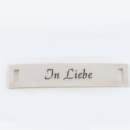 Schild mit Inschrift In Liebe, 14 cm